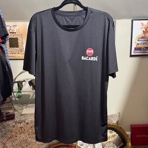 NWOT Bacardi Black Men's T-Shirt Classic Style Crew Neck